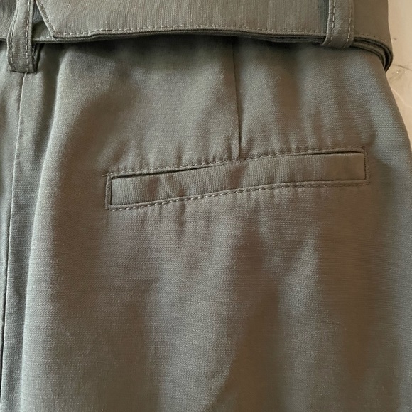 Army Green Belted Trousers w/pockets - Picture 8 of 12
